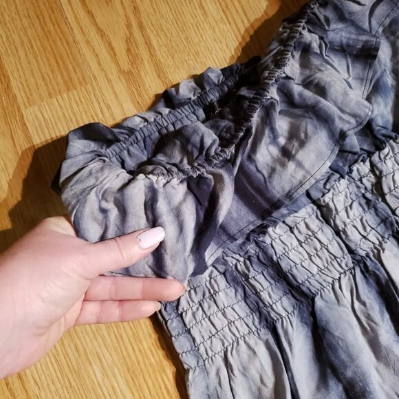 LEO MEETS VIRGO Tie Dye Off Shoulder Maxi Dress - Picture 7 of 12